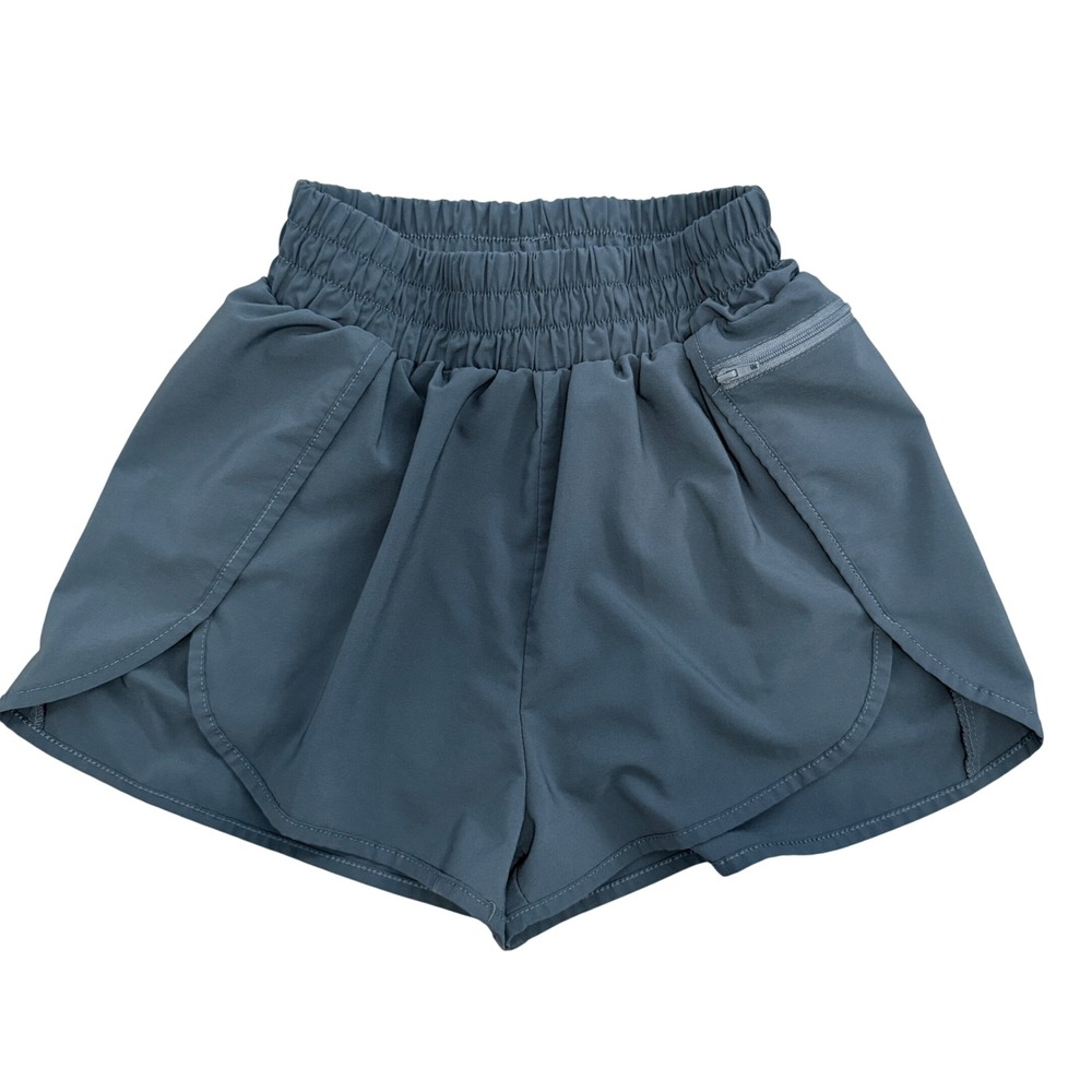 Blooming Jelly Active Shorts Womens XS Blue Gray High Waisted Running Shorts